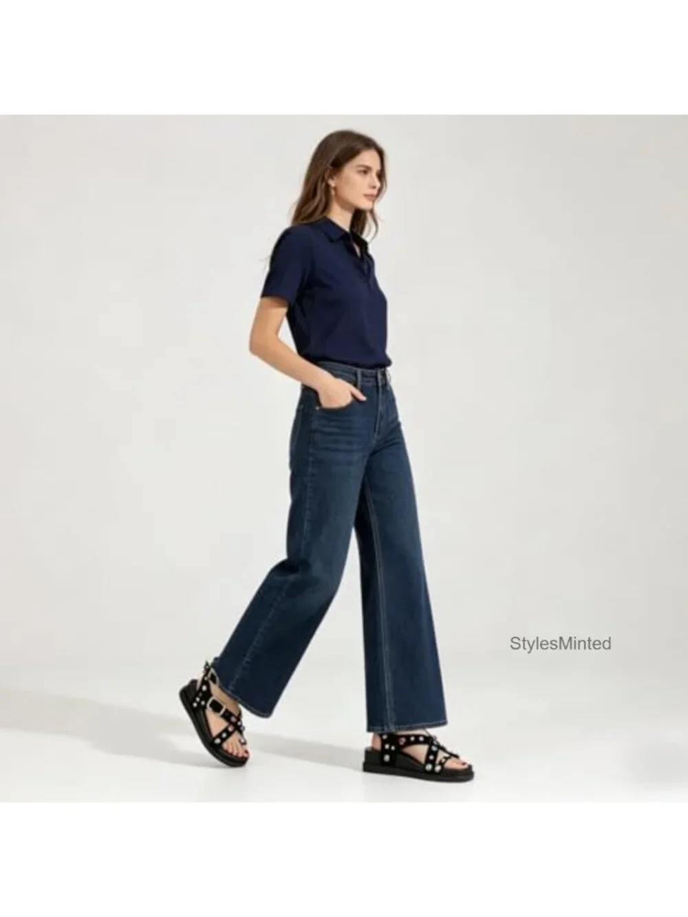 Suede Platform Sandals Boho Ankle Strap Flat Open Toe